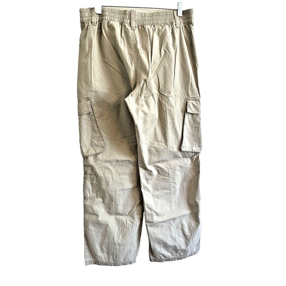 NWT H&M Divided Woman's Light Beige Canvas Cargo Pants Size 8 - Picture 2 of 10